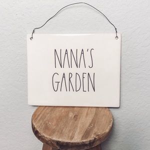 Rae Dunn Nana's Garden Plaque
